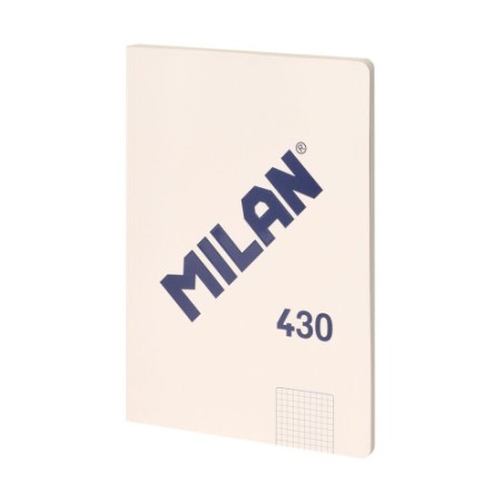 19844-LIBRETA ENCOLADA, PAPEL CUADRICULADO, 48 HOJAS A4, SERIE 1918, BEIGE MILAN 57243G48BG