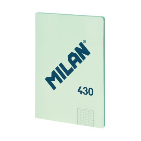19850-LIBRETA ENCOLADA, PAPEL CUADRICULADO, 48 HOJAS A4, SERIE 1918, VERDE MILAN 57243G48GR