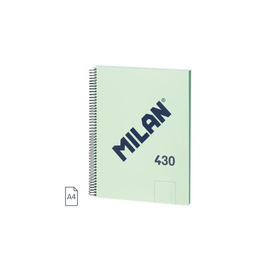 19854-CUADERNO A4 CON ESPIRAL Y TAPA DURA, 80 HOJAS BLANCAS DE 95 GR/M, COLECCION 430 SINCE 1918, VERDE MILAN 57141E80GR 19854-CUADERNO A4 CON ESPIRAL Y TAPA DURA, 80 HOJAS BLANCAS DE 95 GR/M, COLECCION 430 SINCE 1918, VERDE MILAN 57141E80GR