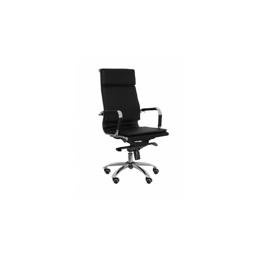 1990-SILLON MODELO YESTE SIMIL PIEL NEGRO PIQUERAS Y CRESPO 1990-SILLON MODELO YESTE SIMIL PIEL NEGRO PIQUERAS Y CRESPO