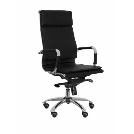 1990-SILLON MODELO YESTE SIMIL PIEL NEGRO PIQUERAS Y CRESPO