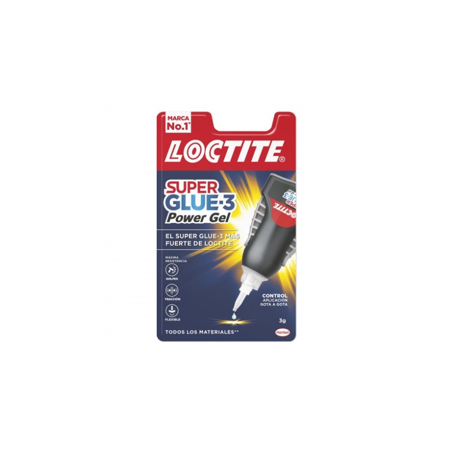 19909-LOCTITE SUPERGLUE-3 CONTROL POWER GEL BL 3 GR LOCTITE 2641843 19909-LOCTITE SUPERGLUE-3 CONTROL POWER GEL BL 3 GR LOCTITE 2641843