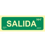 20026-SENAL "SALIDA" HOMOLOGADA 300X105MM POLIPROPILENO FOTOLUMINISCENTE ARCHIVO2000 6170-22H VE