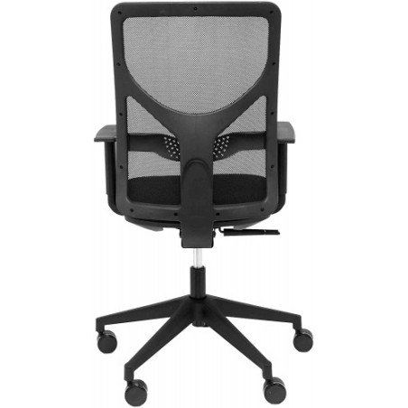 2003-SILLA MODELO MOTILLA MALLA NEGRA BRAZO REGULABLE ASIENTO BALI NEGRO PIQUERAS Y CRESPO 21SBALI840B10