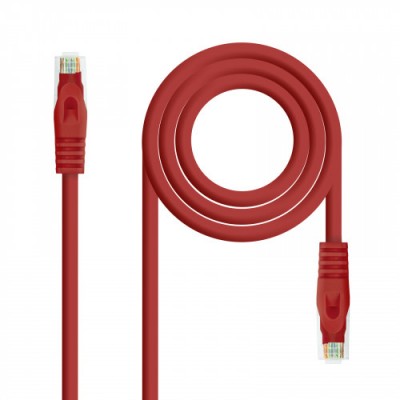 Nanocable Cable de red latiguillo RJ45 LSZH Cat6A UTP AWG24 Rojo 20m