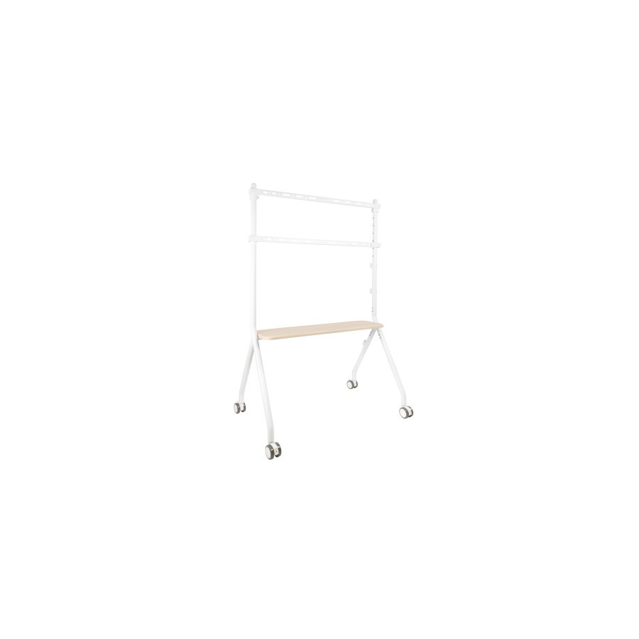 20143-TooQ iLOVE Soporte de Suelo con Ruedas para Pantalla 49"-80", Blanco y Haya 20143-TooQ iLOVE Soporte de Suelo con Ruedas para Pantalla 49"-80", Blanco y Haya