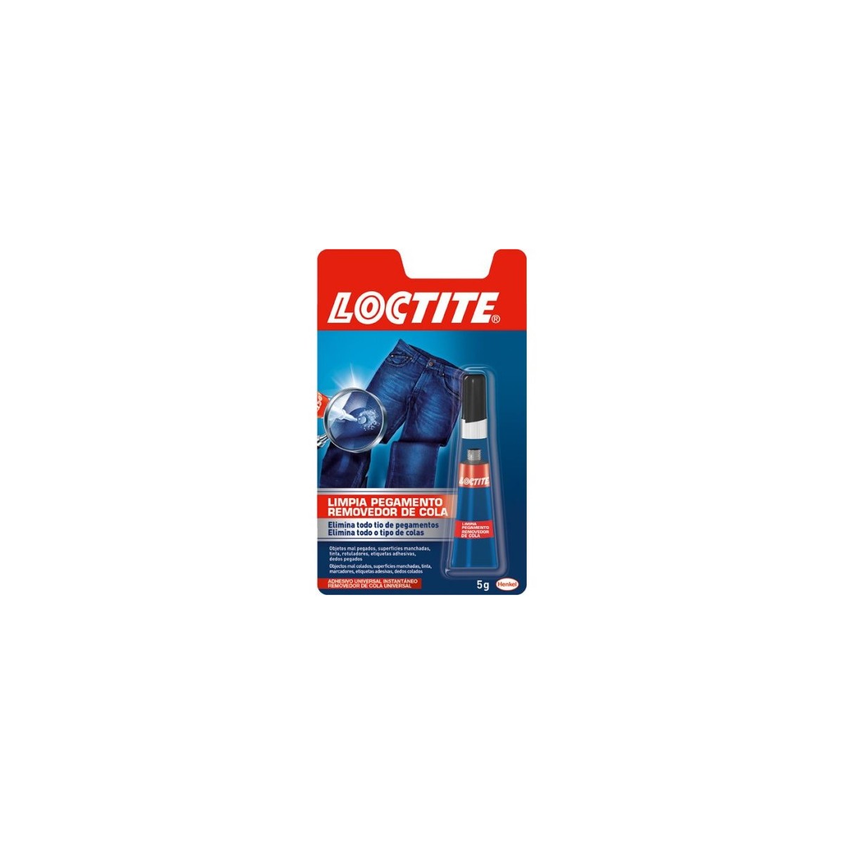 LOCTITE SUPERGLUE 3 LIMPIA PEGAMENTO BL 5 GR LOCTITE 2640974