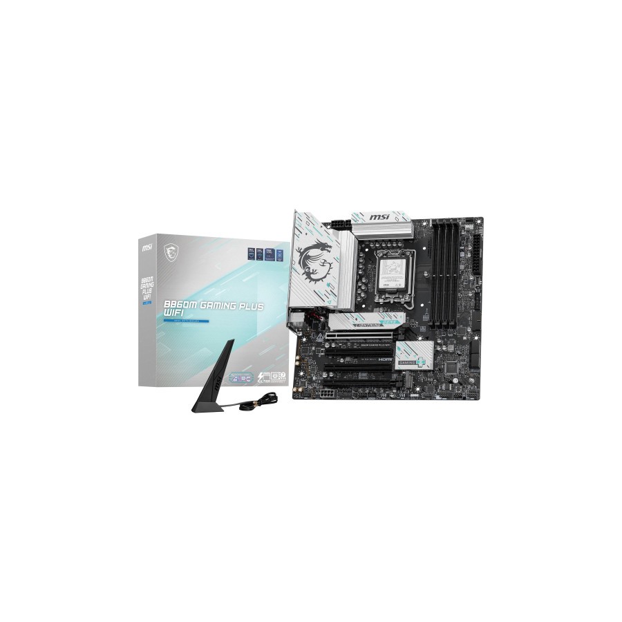 20217-PLACA MSI B860M GAMING PLUS WIFI,INTEL,1851,B860,4DDR5,USB 10GBPS,WIFI,MATX 20217-PLACA MSI B860M GAMING PLUS WIFI,INTEL,1851,B860,4DDR5,USB 10GBPS,WIFI,MATX