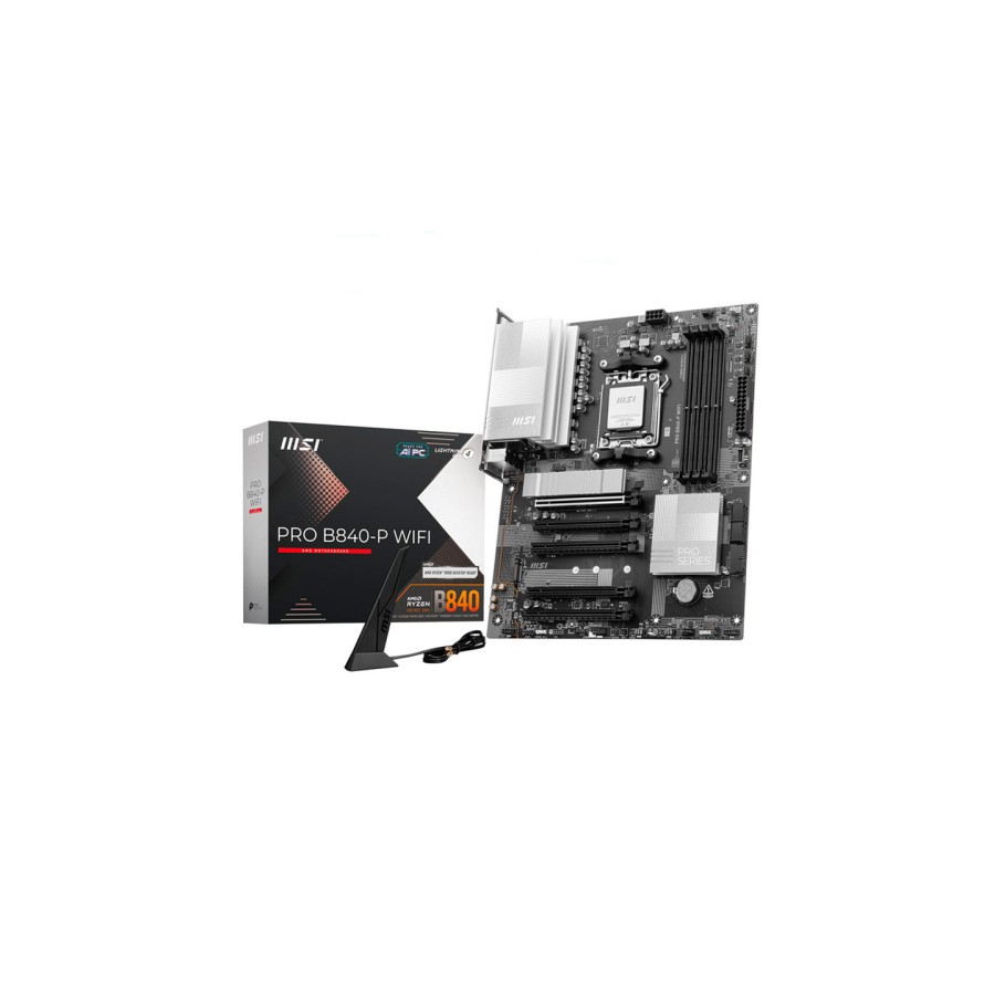 20242-PLACA MSI PRO B840-P WIFI,AMD,AM5,B840,4DDR5,USB TYPE-C,WIFI,AURA,ATX 20242-PLACA MSI PRO B840-P WIFI,AMD,AM5,B840,4DDR5,USB TYPE-C,WIFI,AURA,ATX
