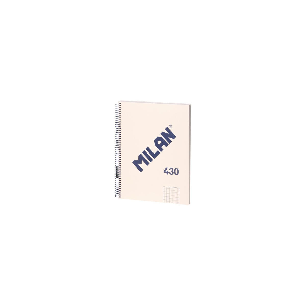 LIBRETA CON ESPIRAL PAPEL CUADRICULADO 80 HOJAS A4 SERIE 1918 BEIGE MILAN 57143E80BG