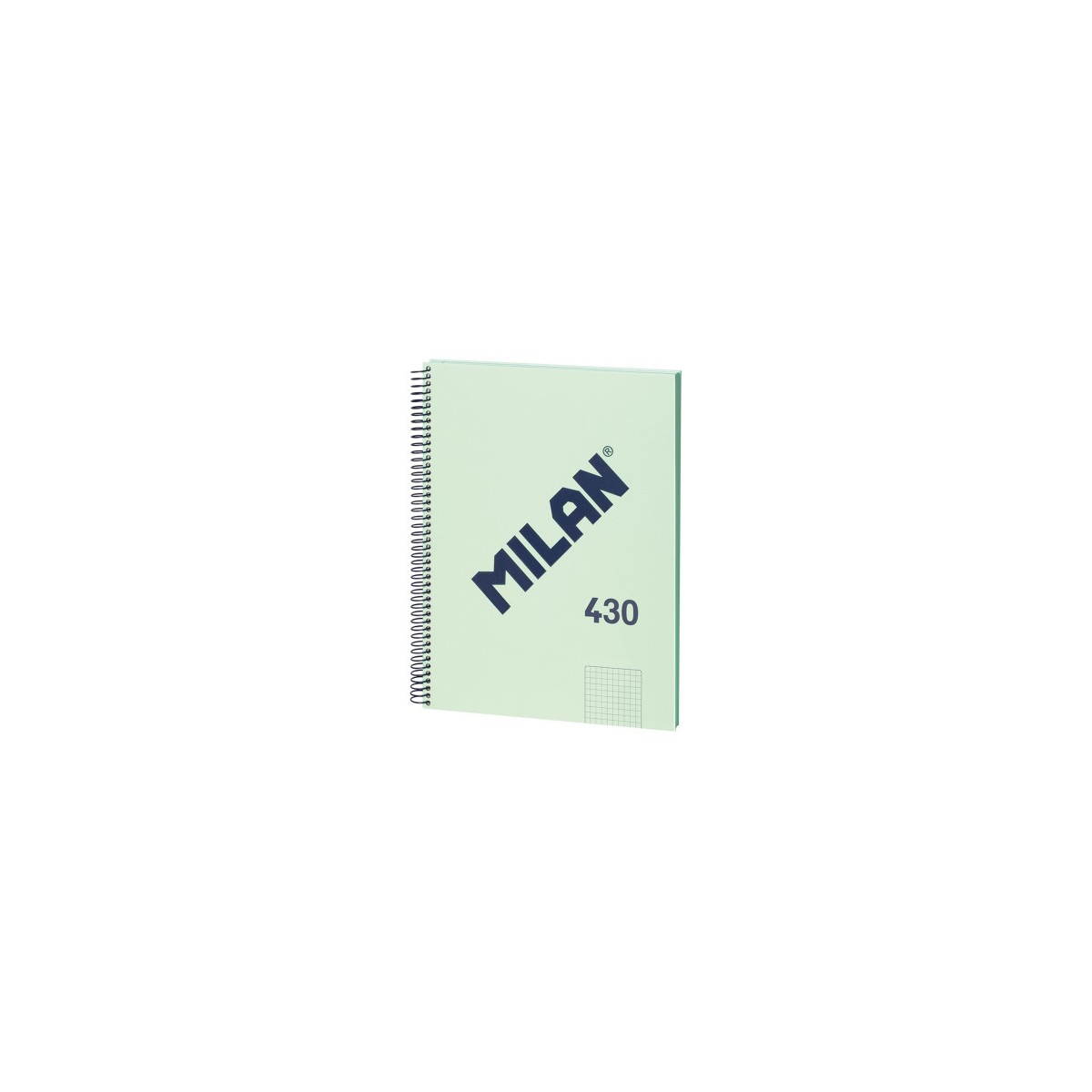 LIBRETA CON ESPIRAL PAPEL CUADRICULADO 80 HOJAS A4 SERIE 1918 VERDE MILAN 57143E80GR