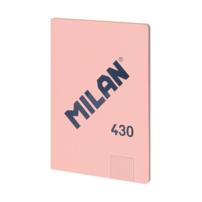 LIBRETA ENCOLADA PAPEL CUADRICULADO 48 HOJAS A4 SERIE 1918 ROSA MILAN 57243G48P