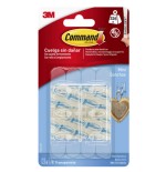 20278-BLISTER 6 MINIGANCHOS ADHESIVOS TRANSPARENTES HASTA 225G COMMAND 17006CLR 3M 710027363