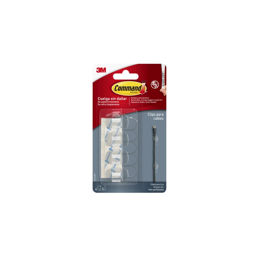 20287-BLISTER 4 CLIPS ADHESIVOS TRANSPARENTES PARA CABLES REDONDOS COMMAND 17017CLR 3M 7100309226 20287-BLISTER 4 CLIPS ADHESIVOS TRANSPARENTES PARA CABLES REDONDOS COMMAND 17017CLR 3M 7100309226
