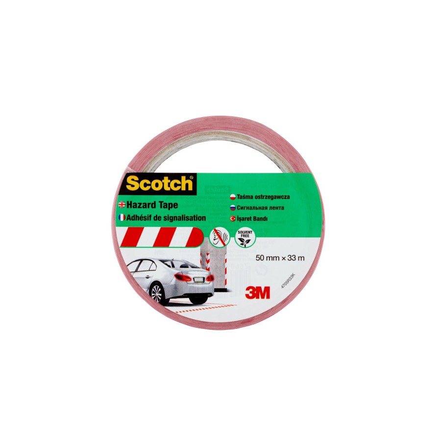 20294-ROLLO CINTA ADHESIVA DE SENALIZACION 4705 BLANCA Y ROJA 50MM X 33M SCOTCH 7100181226 20294-ROLLO CINTA ADHESIVA DE SENALIZACION 4705 BLANCA Y ROJA 50MM X 33M SCOTCH 7100181226