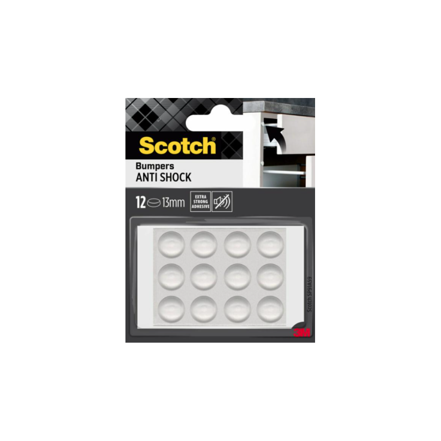 20304-BLISTER 12 TOPES ADHESIVOS ANTIGOLPES 13MM DIAMETRO TRANSPARENTES SP91A59 SCOTCH 7100309740 20304-BLISTER 12 TOPES ADHESIVOS ANTIGOLPES 13MM DIAMETRO TRANSPARENTES SP91A59 SCOTCH 7100309740