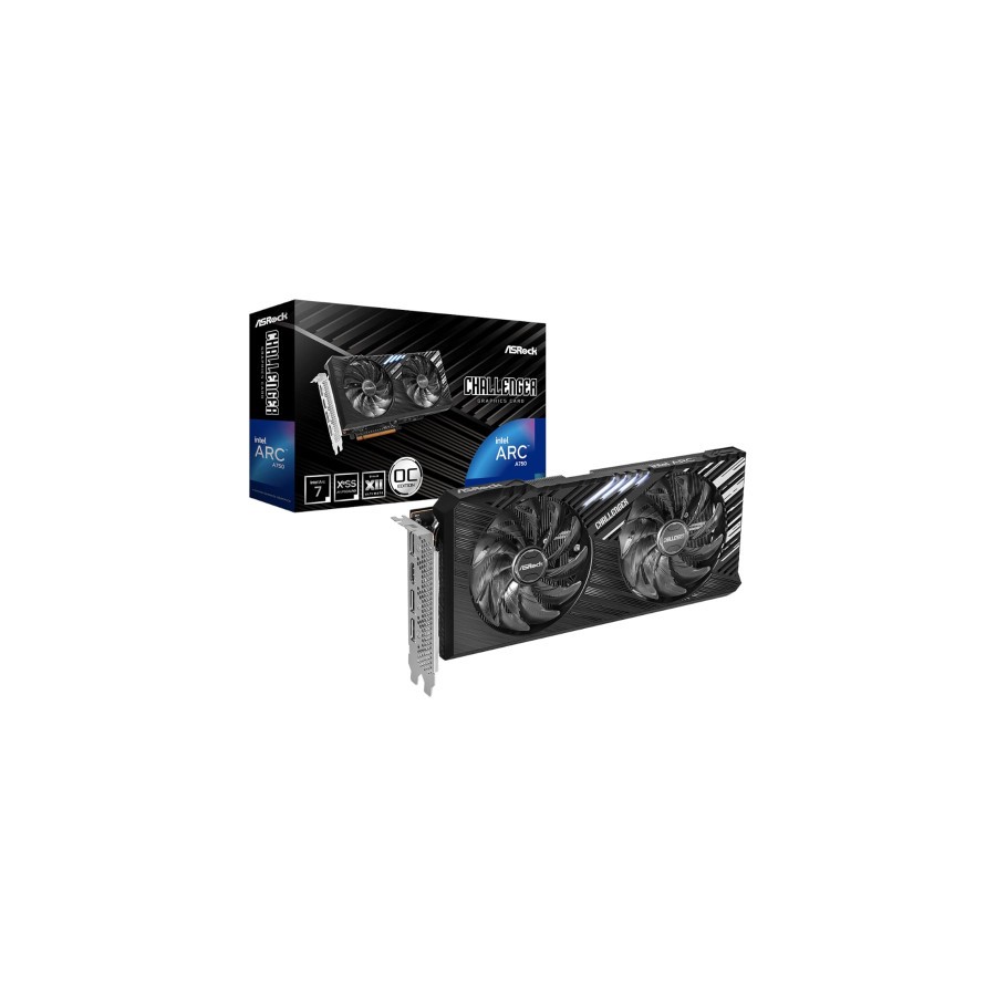 20399-VGA ASROCK A750 CHALLENGER SE 8GB OC,INTEL,A750,8GB,GDDR6,256BIT,3DP+1HDMI,2 VENTILADORES (A750 CL SE 8GO)