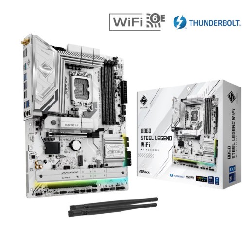 20401-PLACA ASROCK B860 STEEL LEGEND WIFI,INTEL,1851,B860,4DDR5,USB 10GBPS,WIFI,ATX