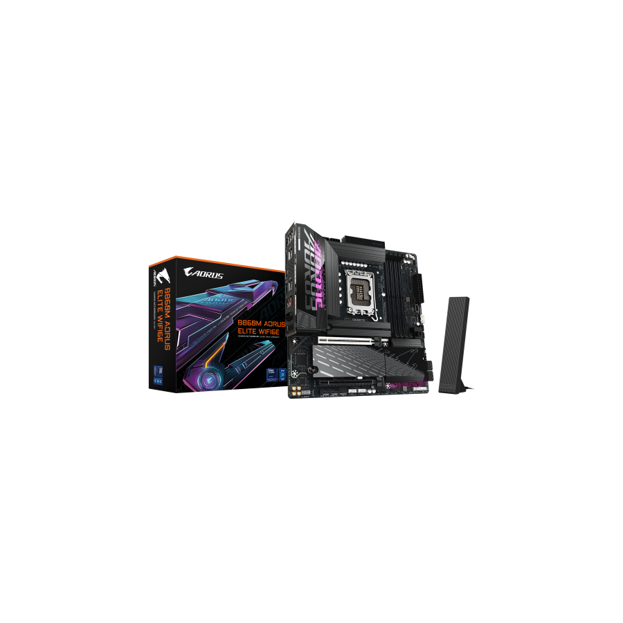 20437-GIGABYTE B860M AORUS ELITE WIFI6E Placa base - CPUs Intel Core Ultra, VRM de 12+1+2+1 fases, hasta 9200MHz DDR5, 1 20437-GIGABYTE B860M AORUS ELITE WIFI6E Placa base - CPUs Intel Core Ultra, VRM de 12+1+2+1 fases, hasta 9200MHz DDR5, 1