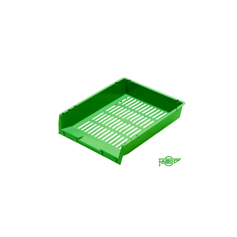 2045-BANDEJA APILABLE DE PLASTICO 340X275X65 MM. COLOR VERDE FAIBO 90-04 2045-BANDEJA APILABLE DE PLASTICO 340X275X65 MM. COLOR VERDE FAIBO 90-04