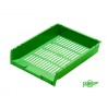 2045-BANDEJA APILABLE DE PLASTICO 340X275X65 MM. COLOR VERDE FAIBO 90-04