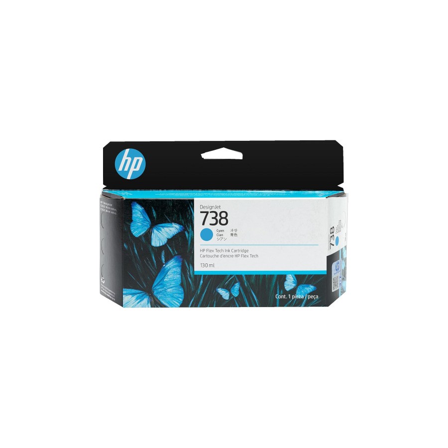20465-HP DESIGNJET 738 CARTUCHO CIAN 130ML