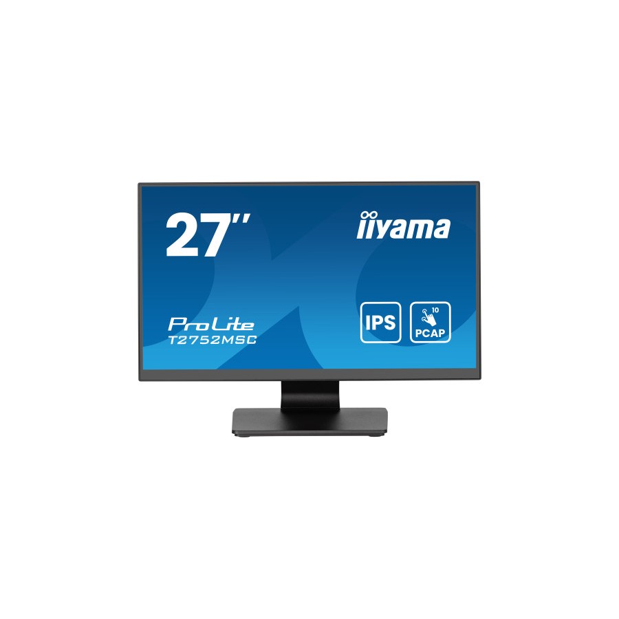 20534-iiyama ProLite T2752MSC-B1AG pantalla para PC 68,6 cm (27") 1920 x 1080 Pixeles Full HD LED Pantalla tactil Negro 20534-iiyama ProLite T2752MSC-B1AG pantalla para PC 68,6 cm (27") 1920 x 1080 Pixeles Full HD LED Pantalla tactil Negro