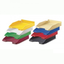 2057-BANDEJA APILABLE DE PLASTICO 350X250X65 MM. COLOR ROJO FAIBO 93-03