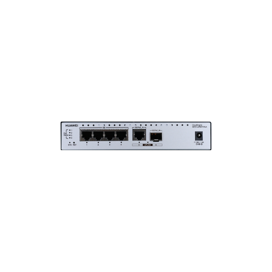 20609-Huawei CloudEngine S5731-L4P2HT-RUA Gestionado L2 Gigabit Ethernet (10/100/1000) Energia sobre Ethernet (PoE) Negr 20609-Huawei CloudEngine S5731-L4P2HT-RUA Gestionado L2 Gigabit Ethernet (10/100/1000) Energia sobre Ethernet (PoE) Negr