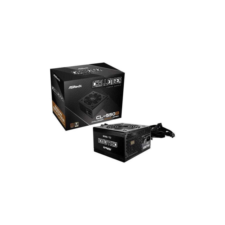 20660-FUENTE ALIMENTACION ASROCK CL-550B,PSU,550W,80 PLUS BRONZE,120MM,ACTIVE PFC,PCI-E (6+2 pin)x4,SATA (5 pin)x4 20660-FUENTE ALIMENTACION ASROCK CL-550B,PSU,550W,80 PLUS BRONZE,120MM,ACTIVE PFC,PCI-E (6+2 pin)x4,SATA (5 pin)x4