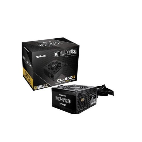 20662-FUENTE ALIMENTACION ASROCK CL-650G,PSU,650W,80 PLUS GOLD,120MM,ACTIVE PFC,PCI-E (6+2 pin)x4,SATA (5 pin)x4