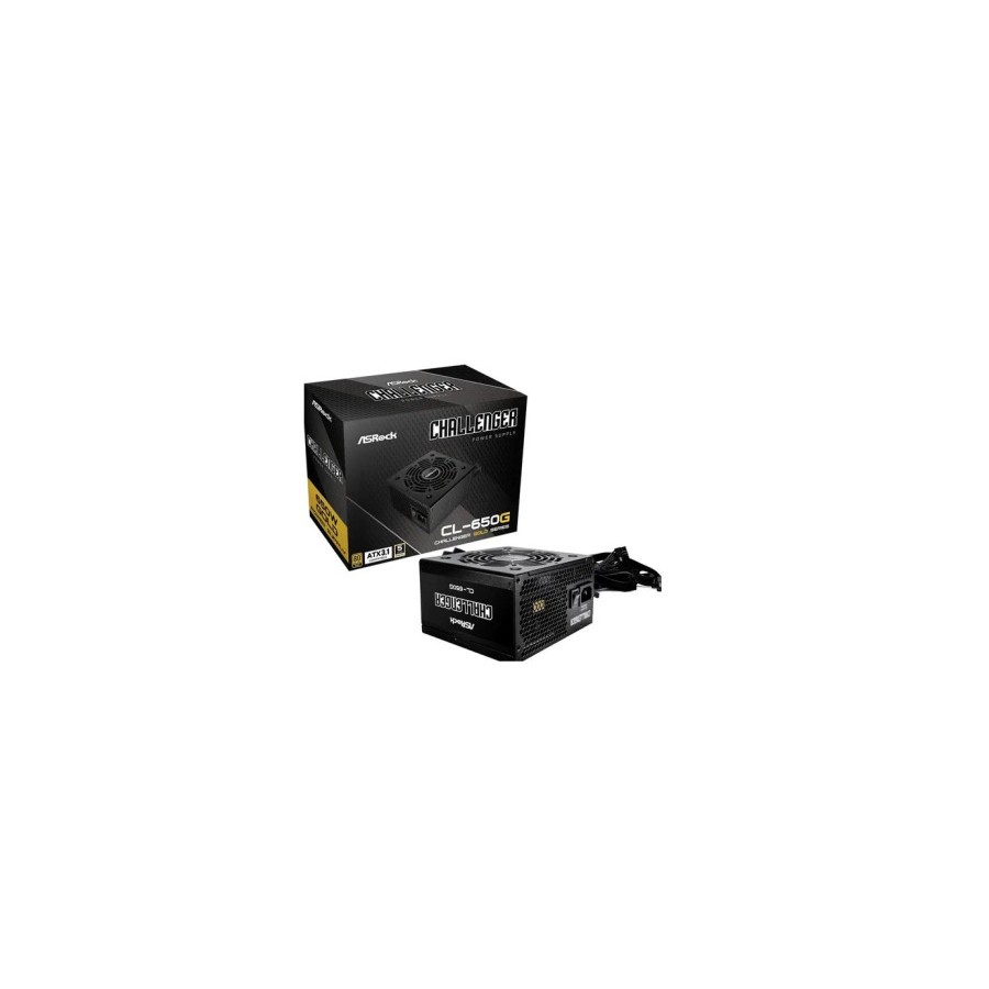 20662-FUENTE ALIMENTACION ASROCK CL-650G,PSU,650W,80 PLUS GOLD,120MM,ACTIVE PFC,PCI-E (6+2 pin)x4,SATA (5 pin)x4 20662-FUENTE ALIMENTACION ASROCK CL-650G,PSU,650W,80 PLUS GOLD,120MM,ACTIVE PFC,PCI-E (6+2 pin)x4,SATA (5 pin)x4