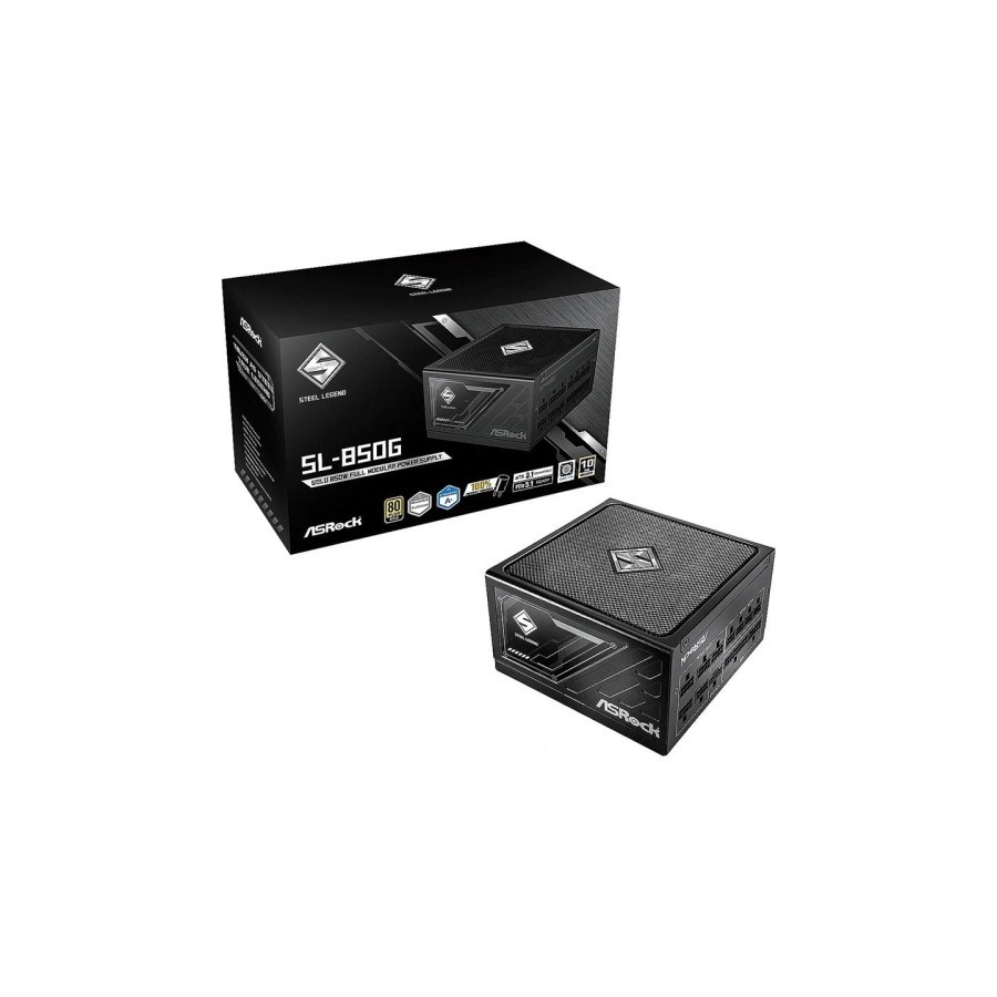 20664-FUENTE ALIMENTACION ASROCK SL-850G,PSU,850W,80 PLUS GOLD,135MM,MODULAR,PCI-E 5.1 (12+4pin)x1,PCI-E (6+2 pin)x3,SAT 20664-FUENTE ALIMENTACION ASROCK SL-850G,PSU,850W,80 PLUS GOLD,135MM,MODULAR,PCI-E 5.1 (12+4pin)x1,PCI-E (6+2 pin)x3,SAT