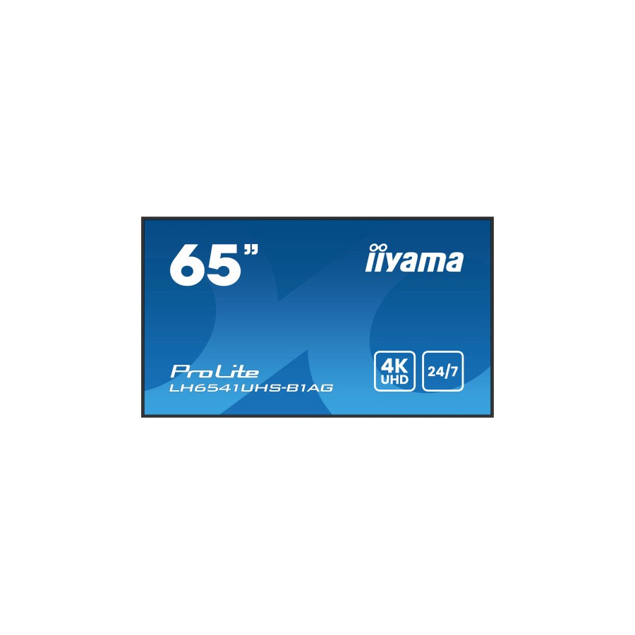 20877-MONITOR IIYAMA65" 3840X2160, 4K UHD IPS PANEL, 1% HAZE, LANDSCAPE Y PORTRAIT , SPEAKERS 2X 10W , 3X HDMI, 500CD/M2 20877-MONITOR IIYAMA65" 3840X2160, 4K UHD IPS PANEL, 1% HAZE, LANDSCAPE Y PORTRAIT , SPEAKERS 2X 10W , 3X HDMI, 500CD/M2