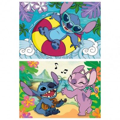 CAJA PUZZLE 2X100 STITCH EDUCA BORRAS 19998