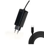 21159-TooQ Cargador de portatil GAN USB-C PD 45W, Negro
