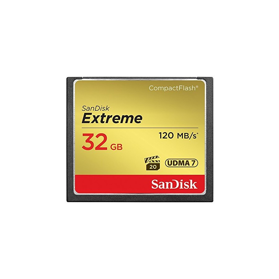 21224-Sandisk 32GB Extreme memoria flash CompactFlash 21224-Sandisk 32GB Extreme memoria flash CompactFlash