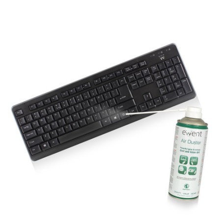 21255-Ewent EW5601 kit de limpieza para computadora Lugares dificiles de alcanzar Limpiador de aire comprimido para limp