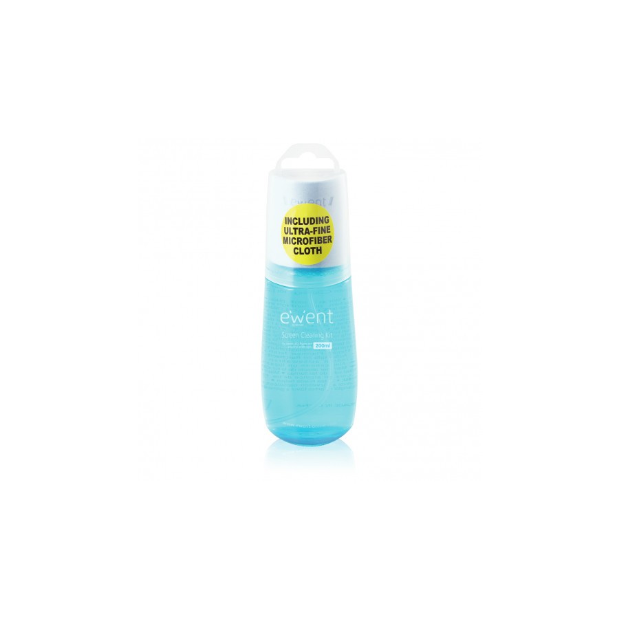 21257-Ewent EW5671 kit de limpieza para computadora Pantallas / Plasticos Liquido para limpieza de equipos 200 ml 21257-Ewent EW5671 kit de limpieza para computadora Pantallas / Plasticos Liquido para limpieza de equipos 200 ml