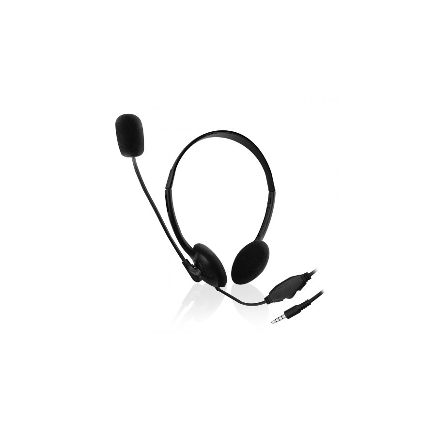 21268-Ewent EW3567 auricular y casco Auriculares Diadema Negro 21268-Ewent EW3567 auricular y casco Auriculares Diadema Negro