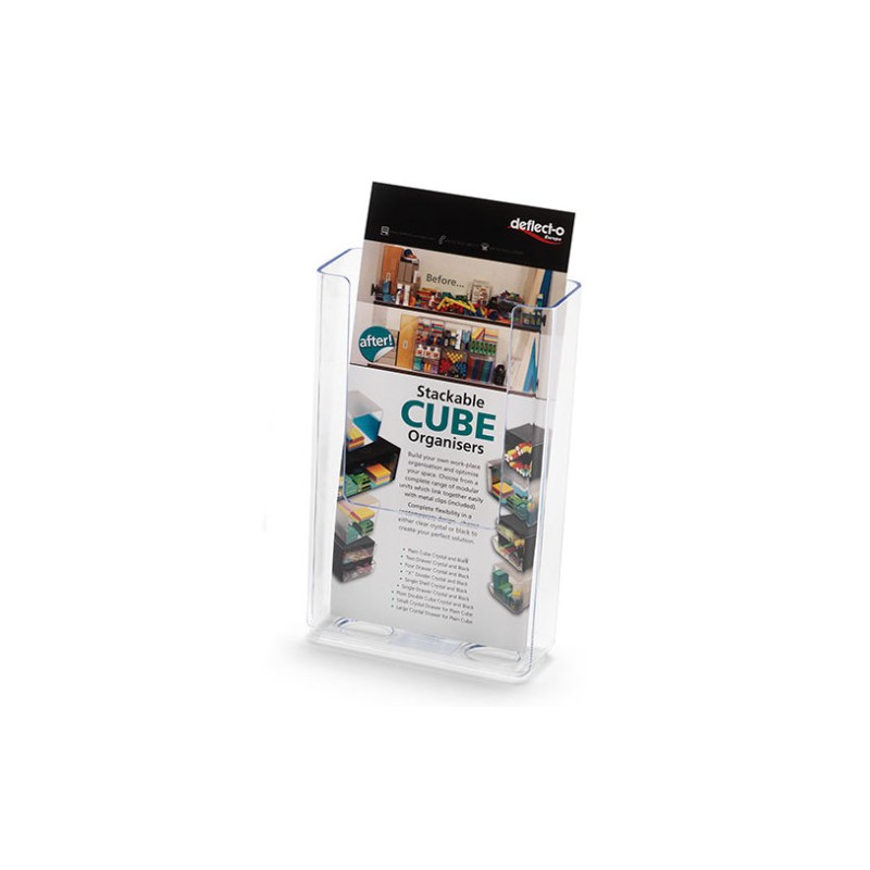 2128-Deflecto 76001 estanteria para libros 1 estanterias Transparente
