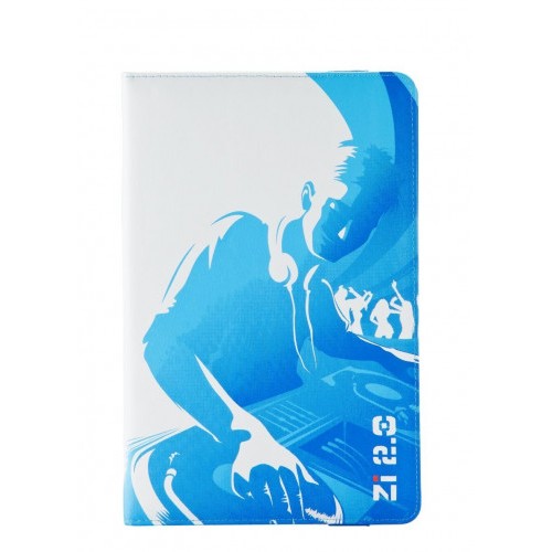 21337-Ziron ZR112 funda para tablet 20,3 cm (8") Folio Azul, Blanco