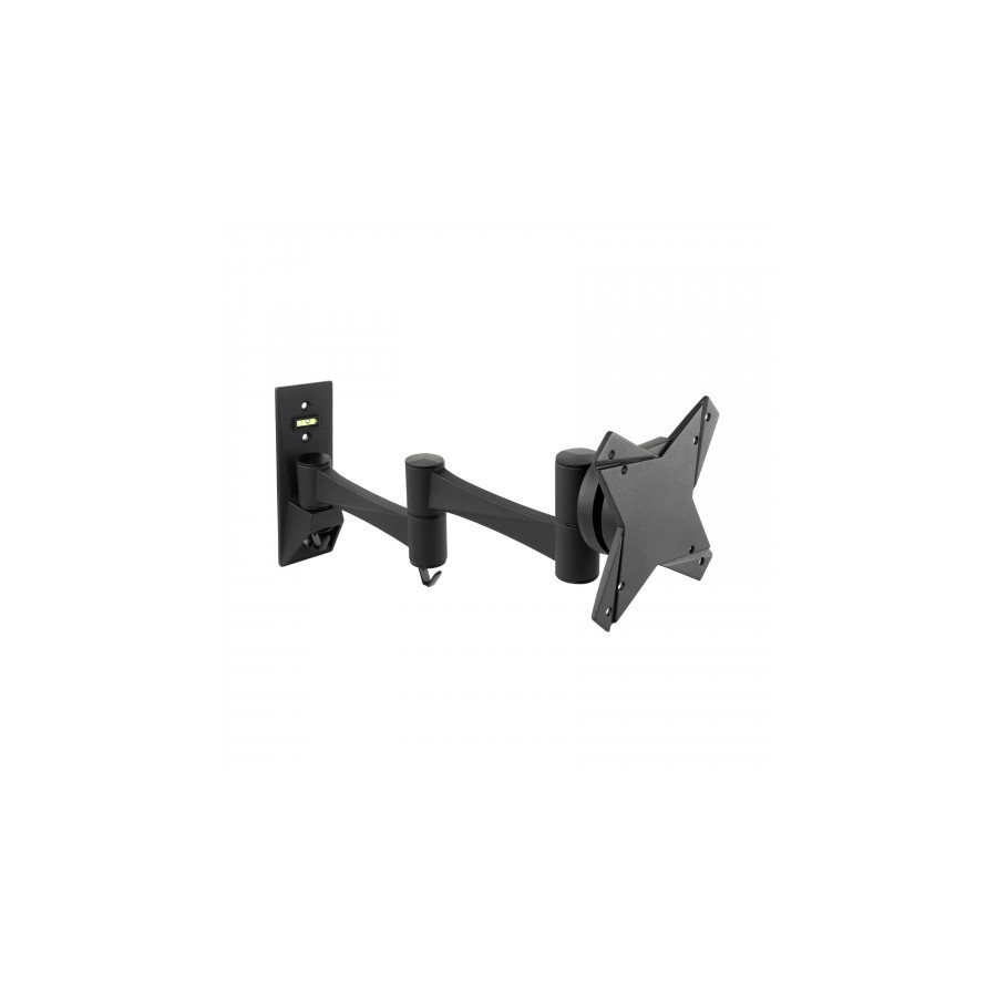 21386-TooQ SOPORTE GIRATORIO E INCLINABLE PARA MONITOR / TV LCD, PLASMA Y LED (3 PIVOTES) DE 10-23, NEGRO 21386-TooQ SOPORTE GIRATORIO E INCLINABLE PARA MONITOR / TV LCD, PLASMA Y LED (3 PIVOTES) DE 10-23, NEGRO