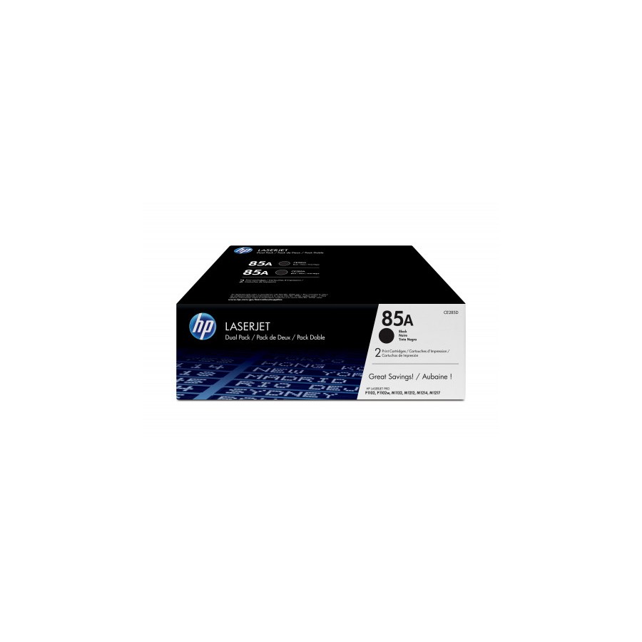 21423-HP 85A TONER PACK 2 NEGRO HP85A (CE285AD)