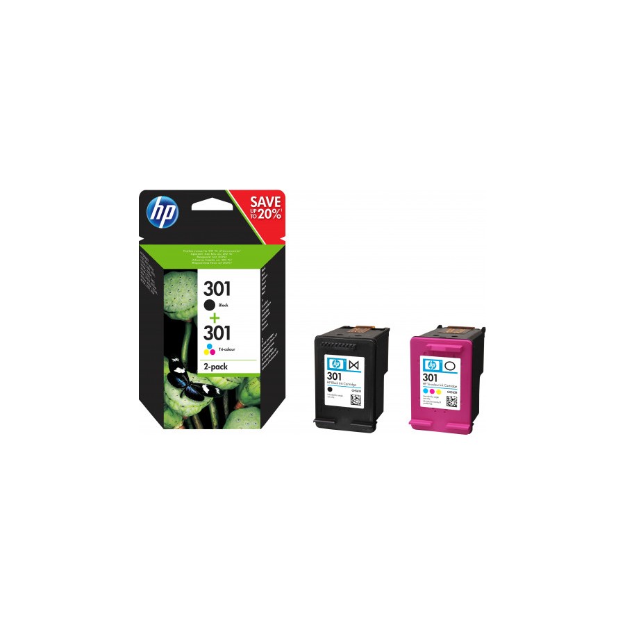 21471-TINTA HP NEGRO HP301 PACK (NEGRO/TRICOLOR) N9J72AE 21471-TINTA HP NEGRO HP301 PACK (NEGRO/TRICOLOR) N9J72AE