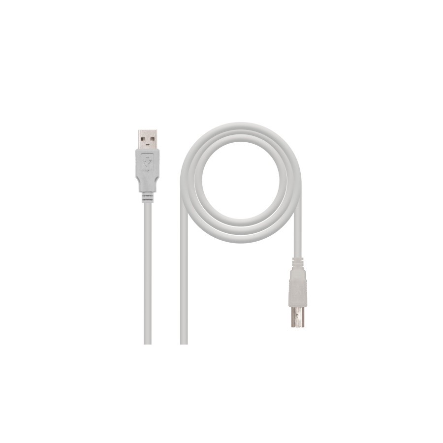 21479-Nanocable CABLE USB 2.0 IMPRESORA, TIPO A/M-B/M, BEIGE, 1.8 M 21479-Nanocable CABLE USB 2.0 IMPRESORA, TIPO A/M-B/M, BEIGE, 1.8 M