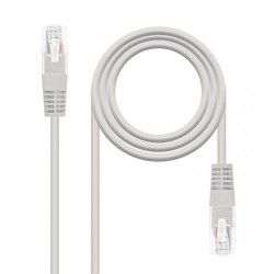 21506-Nanocable CABLE RED LATIGUILLO RJ45 CAT.5E UTP AWG24, 1.0 M