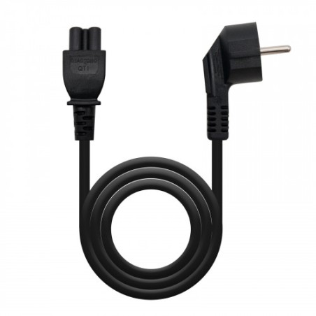 21508-Nanocable CABLE ALIM. TREBOL CEE7 ACODADO/M-C5/H 1.5 M