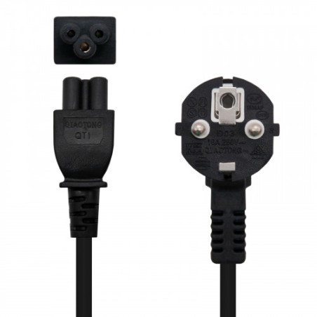 21509-Nanocable CABLE ALIM. TREBOL CEE7 ACODADO/M-C5/H 1.5 M