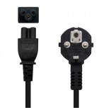 21509-Nanocable CABLE ALIM. TREBOL CEE7 ACODADO/M-C5/H 1.5 M